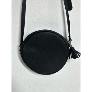 Crossbody BAG DSW MIX no.6 Faux Leather Crossbody Bag Round Black Zipper EUC